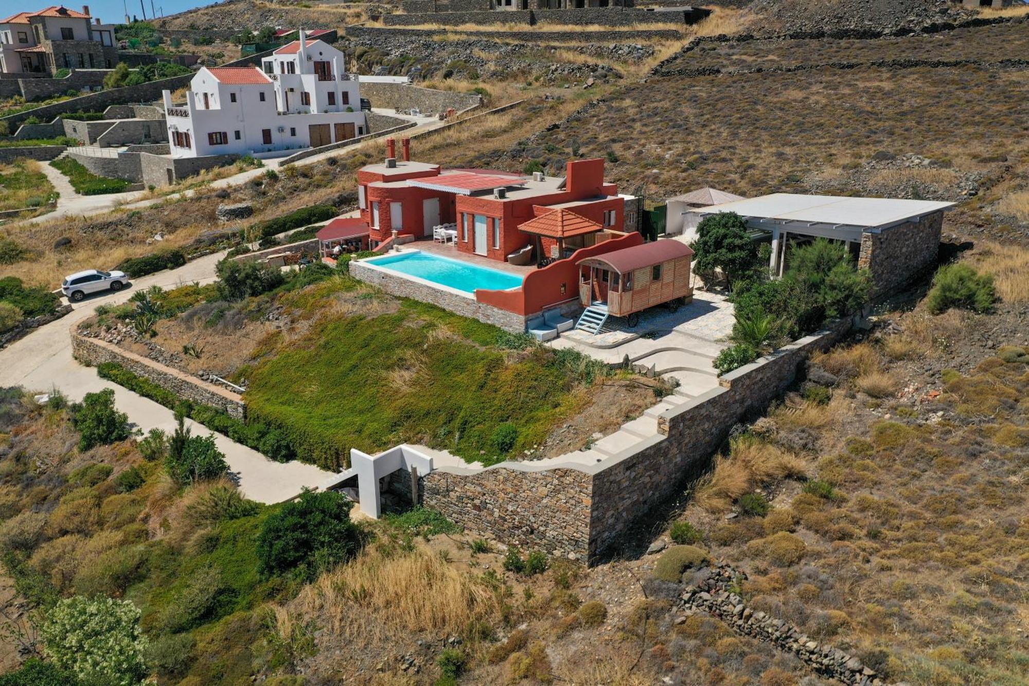 Villa Zen Dans Le Bleu Ермополи Екстериор снимка