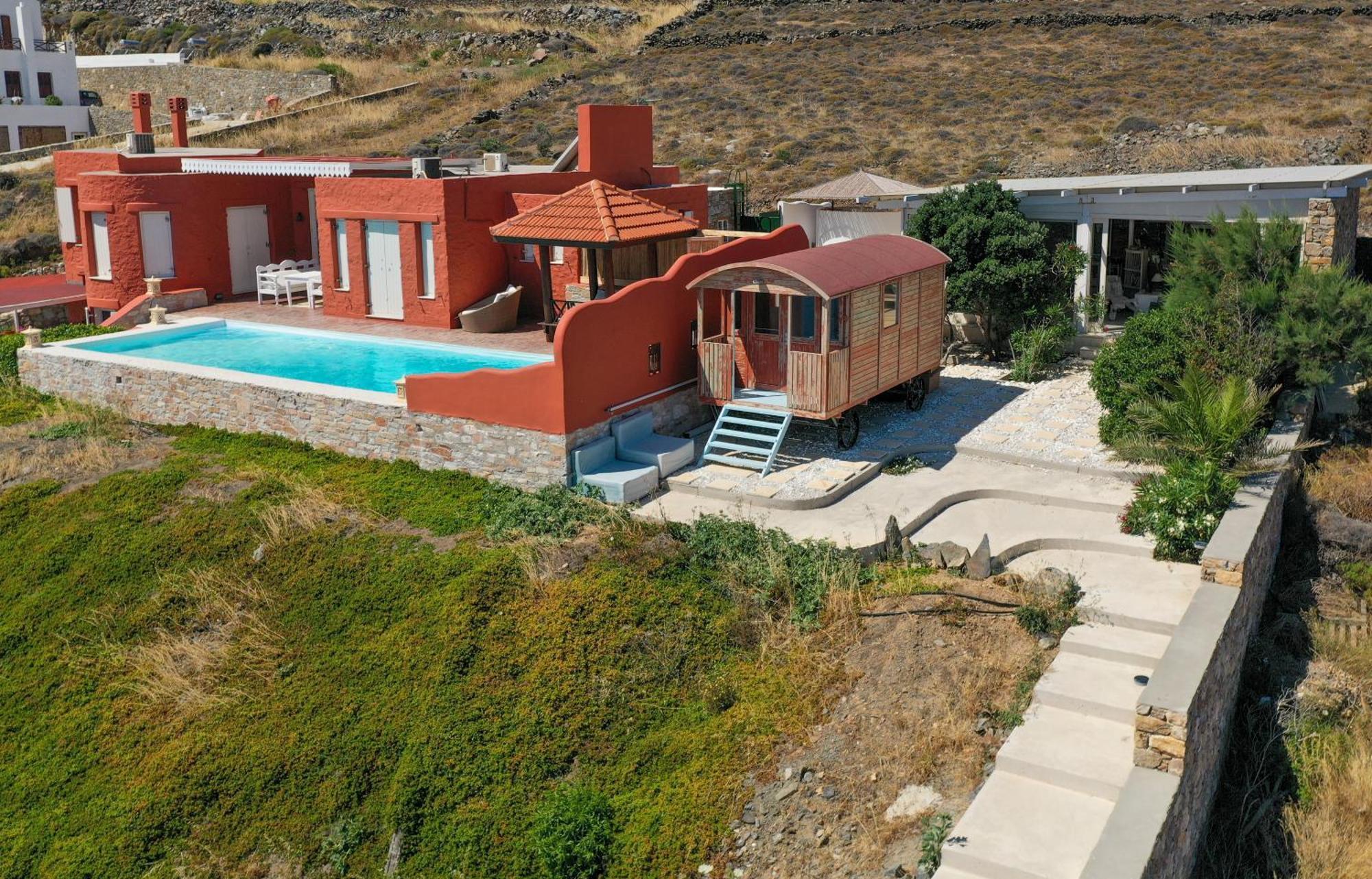 Villa Zen Dans Le Bleu Ермополи Екстериор снимка