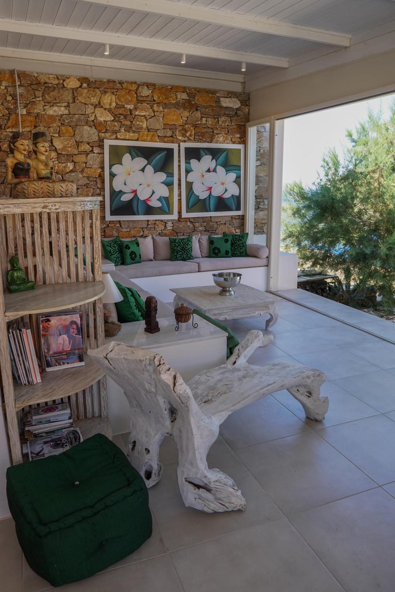 Villa Zen Dans Le Bleu Ермополи Екстериор снимка