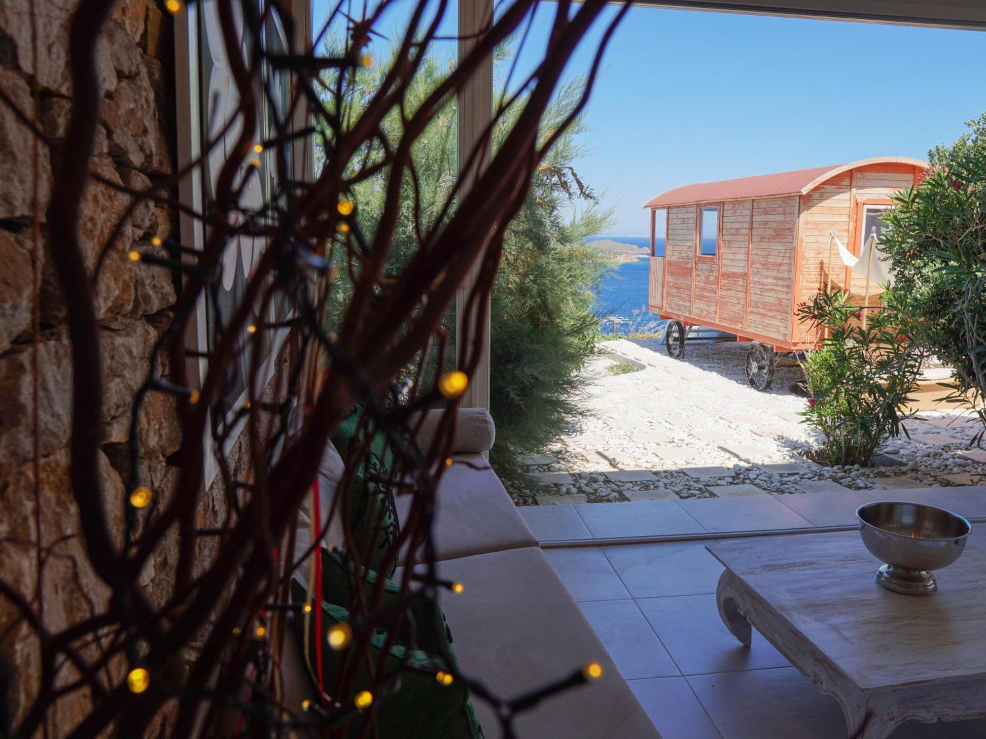 Villa Zen Dans Le Bleu Ермополи Екстериор снимка