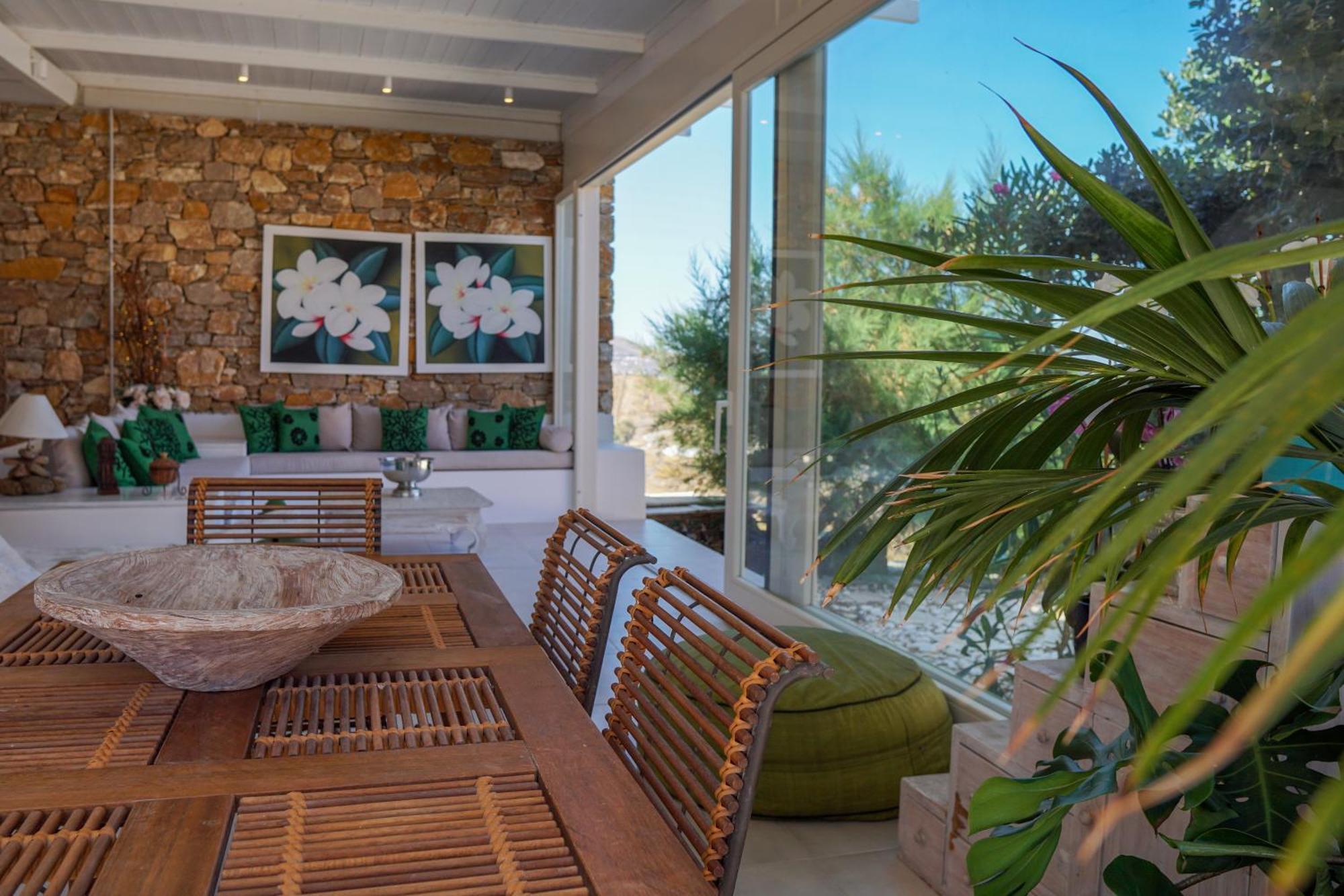 Villa Zen Dans Le Bleu Ермополи Екстериор снимка