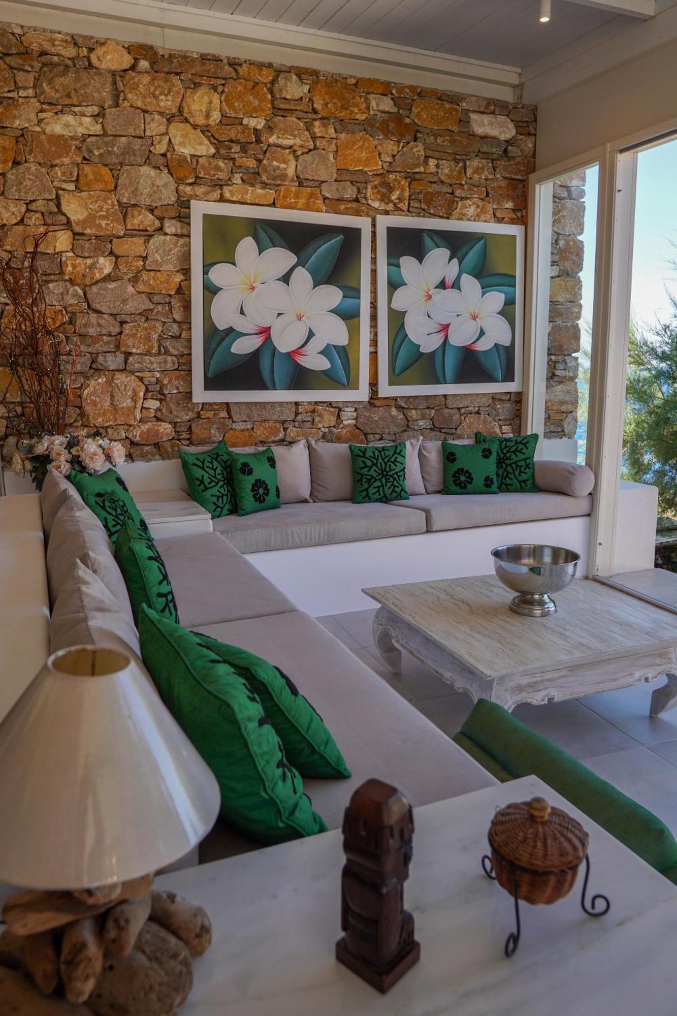 Villa Zen Dans Le Bleu Ермополи Екстериор снимка